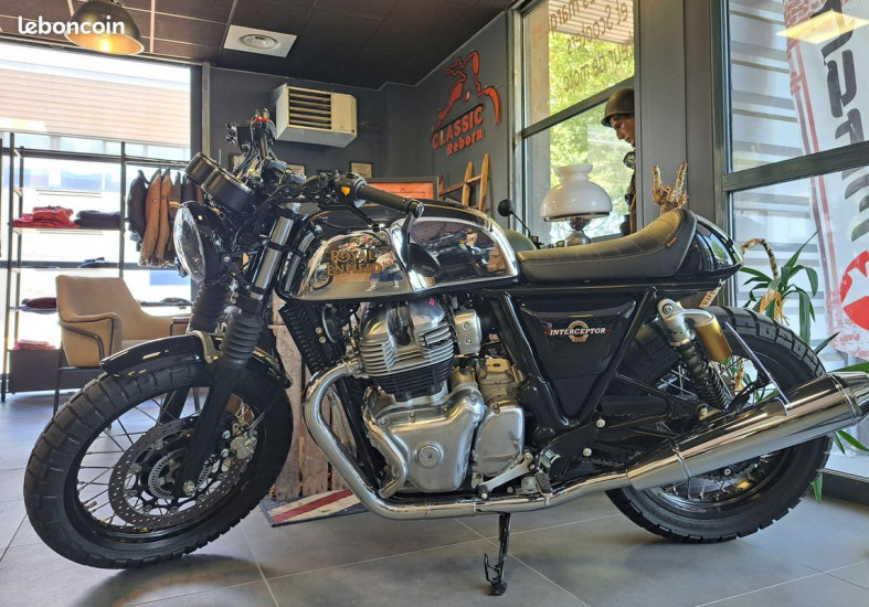 Royal Enfield Interceptor Scrambler / Chrome - SEYSSINS